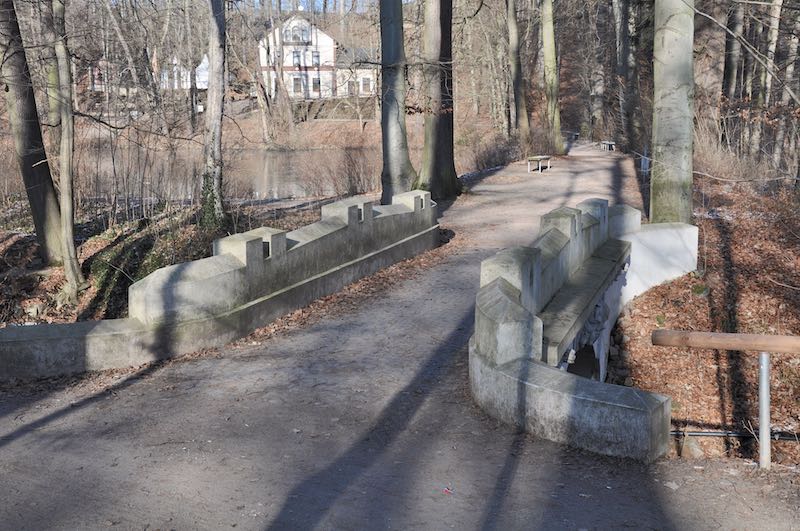Die Froschbrücke im Sahnpark. Heimatverein Crimmitschau